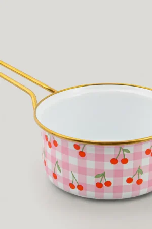 Nouvelle Collection Casserole 'Vichy cerise' 18cm Menastyl
